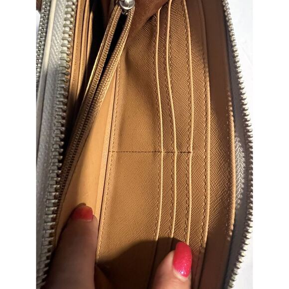 FOSSIL Issue No 1954 Wallet Women's Vintage Genuine Leather Full Zipper Clutch - Picture 10 of 16